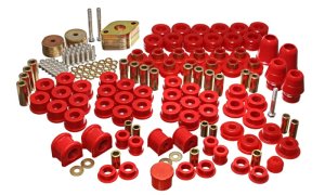 Jeep Wrangler JK Bushing Kit - Front + Rear - Energy Suspension - Hyper-Flex Master Set - Red - `07-`11